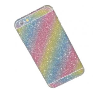 Back Protector For iPhone 11 Glitter Bling Rear Protector Rainbow