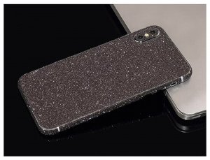 Back Protector For iPhone 8 Plus Black Glitter Bling Rear Protector