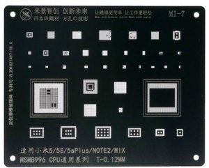 Reballing Stencil For Xiaomi 5 5s 5s Plus Note 2 Mix Mijing BGA mi7
