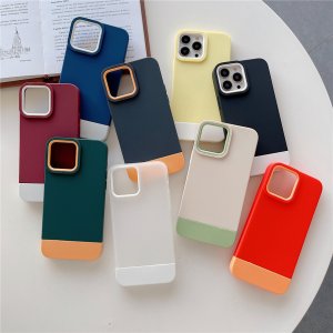 Case For iPhone 13 3 in 1 Designer in Burangdy White