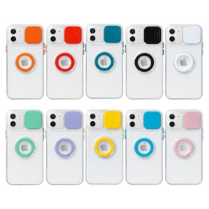 Case For iPhone 12 Mini in Orange Camera Lens Protection Cover Soft TPU