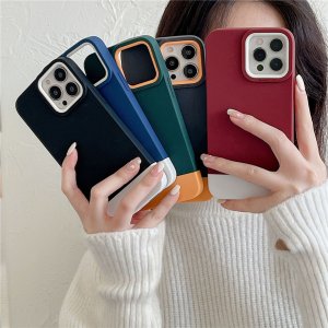 Case For iPhone 13 3 in 1 Designer in Green Orange