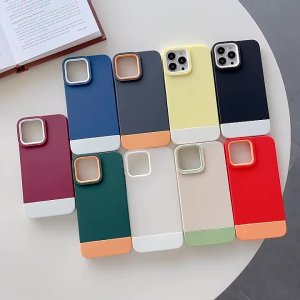 Case For iPhone 12 12 Pro 3 in 1 Designer in Burangdy White