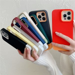 Case For iPhone 13 Pro Max 3 in 1 Designer phone in Burangdy White