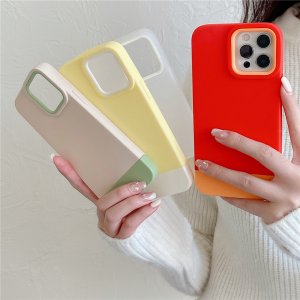 Case For iPhone 13 Pro Max 3 in 1 Designer phone in Red Orange