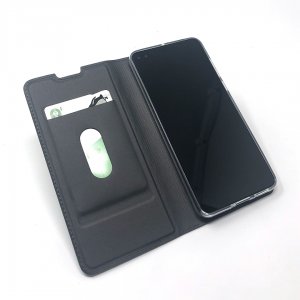 Case For Huawei P40 Pro Anthracite Black Slimline Low Profile PU Leather Flip