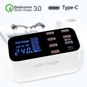 USB Fast Charging Hub 8 Port Qualcomm 3.0 CD-A19q