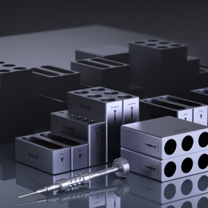4 Piece Modular Organizer QianLi iCube Aluminium For Phone Repair Tools