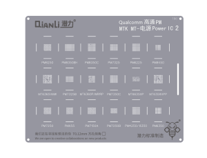 Reballing Stencil Qianli Bumblebee QS186 Qualcomm PM MTK MT Power IC 2