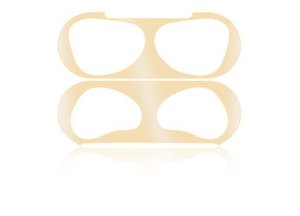 Case For Apple Airpod 3 Metal Dust Proof Guard Seal Protection Sticker in Gold