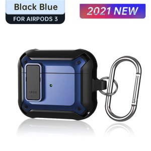 Case For Apple Airpod 3 Rugged 360 Protection in Black Blue