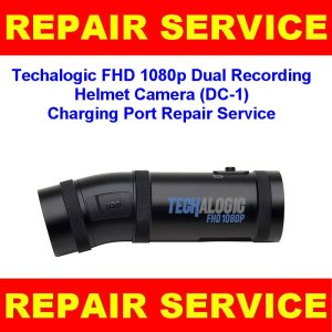 Techalogic FHD 1080p Dual Recording Helmet Camera DC-1 Charging Port Repair Service