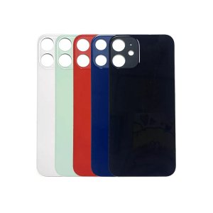 Glass Back For iPhone 12 Pro Plain in Black