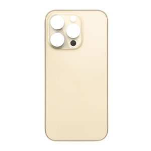 Glass Back For iPhone 14 Pro Max Plain in Gold