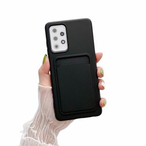 Case For Samsung S21 5G Ultra Card Holder in Black