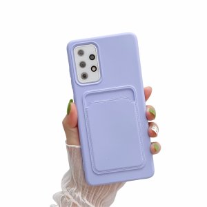 Case For Samsung A42 5G With Card Holder in lavender