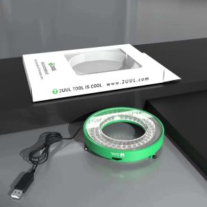 2UUL USB Adjustable Snap On Microscope LED Ring Light