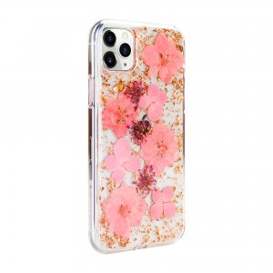 Case For iPhone 11 Pro Max KDOO Flowers Pink