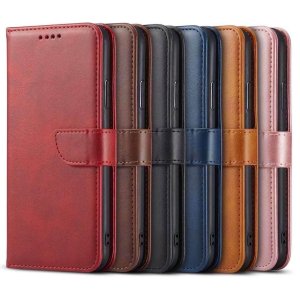 Case For Samsung S21 Ultra S30 Ultra PU Leather Flip Wallet Red