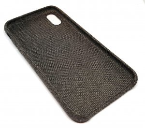 Case For iPhone X Flannel Design Dark Tweed