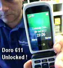 Doro Network Unlock Service (mail-in service)