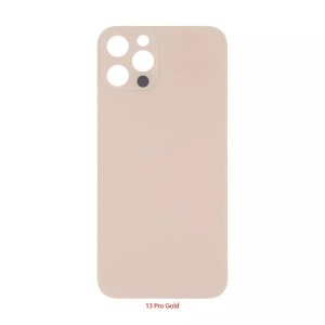 Glass Back For iPhone 13 Pro Plain in Gold