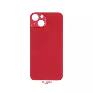 Glass Back For iPhone 13 Mini Plain In Red