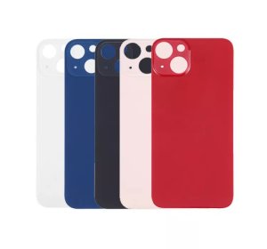 Glass Back For iPhone 13 Mini Plain In Red