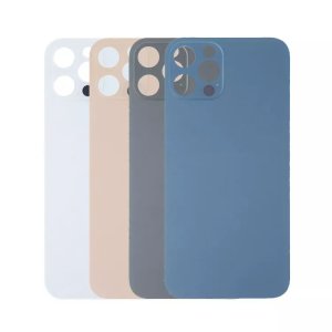 Glass Back For iPhone 13 Pro Plain in Blue