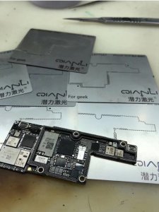 Reballing Stencil For iPhone X Positioning Plate and BGA