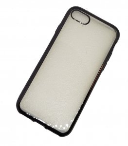 Case For iPhone 6 6s Clear Silicone With Black Edge