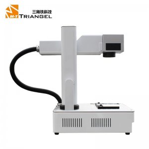 M Triangel 20W Fiber Laser Machine For iPhone Back Glass Removal With Fume Extractor