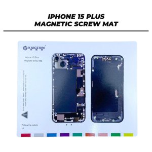 Magnetic Screw Mat For iPhone 15 Plus Repair Disassembly Help Training Guide