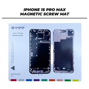 Magnetic Screw Mat For iPhone 15 Pro Max Repair Disassembly Help Training Guide