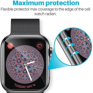 Hydrogel Screen Protector For Apple Watch Series 9 8 7 6 SE 5 4 Ultra 2Pcs Full