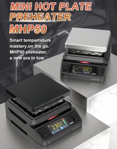 Aluminium Mini Heating Hot Plate Preheater Station MHP50-A5