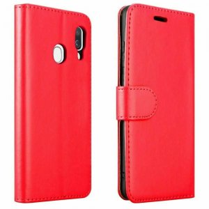Case For Samsung S21 S30 Luxury PU Leather Flip Wallet Red