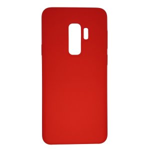 Case For Samsung S9 Plus in Red Smooth Liquid Silicone