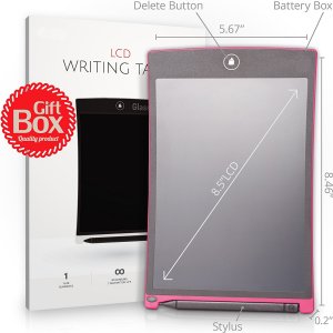 Writing Drawing Tablet Pad Portable 8.5 inch Red Rose