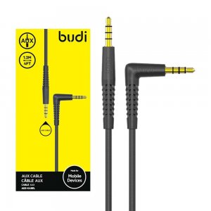 AUX Cable To 3.5mm Jack Audio 1.2m Long Black Budi