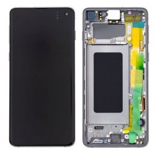 For Samsung Galaxy S10 G973F LCD Screen in Prism Black
