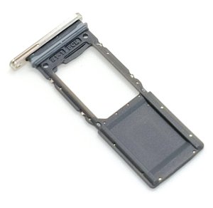 Sim Tray For Samsung Z Fold5 Silver Replacement Dual Card Holder
