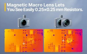 Thermal Camera Type C For Phone Logic Board Leak Detection with Macro Lens