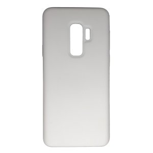 Case For Samsung S9 Plus in White Smooth Liquid Silicone