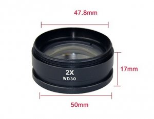 2.0X Ultra Zoom Lens For Microscope (48mm)