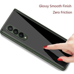 Glass Protector For Samsung Z Fold 5 Black Tempered Glass Back