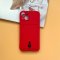 Case For iPhone 15 Silicone Card Holder Protection in Red
