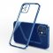 For iPhone 12 Pro Max - Clear Silicone Case With Blue Edge