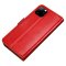 Flip Case Luxury PU Leather MagneticCard Holder For iPhone 11 Pro Red