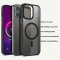 Case For iPhone 15 Pro Max Black Ash Deep Space Smart Charging Silicone Cover